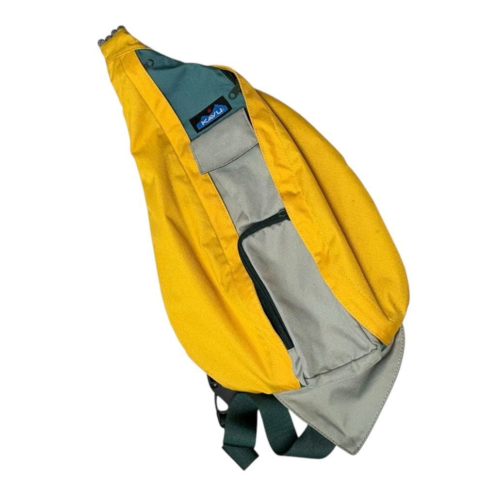 Kavu Backpack Rope Sling Dynamic Color-block Bag Rare Green Bay Packers Backpack